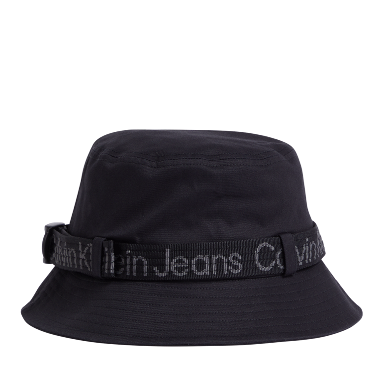 Șapcă tip bucket pentru bărbați Calvin Klein neagră din bumbac organic 3107BSAP1423N
