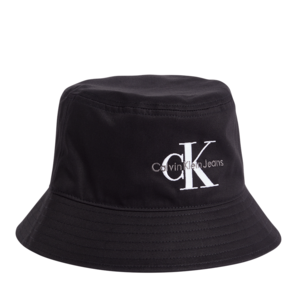 Șapcă tip bucket pentru femei Calvin Klein neagră din bumbac organic 3107DSAP1029N