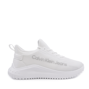 Sneakers femei Calvin Klein Jeans albi cu logo lateral 2377DPS1303A
