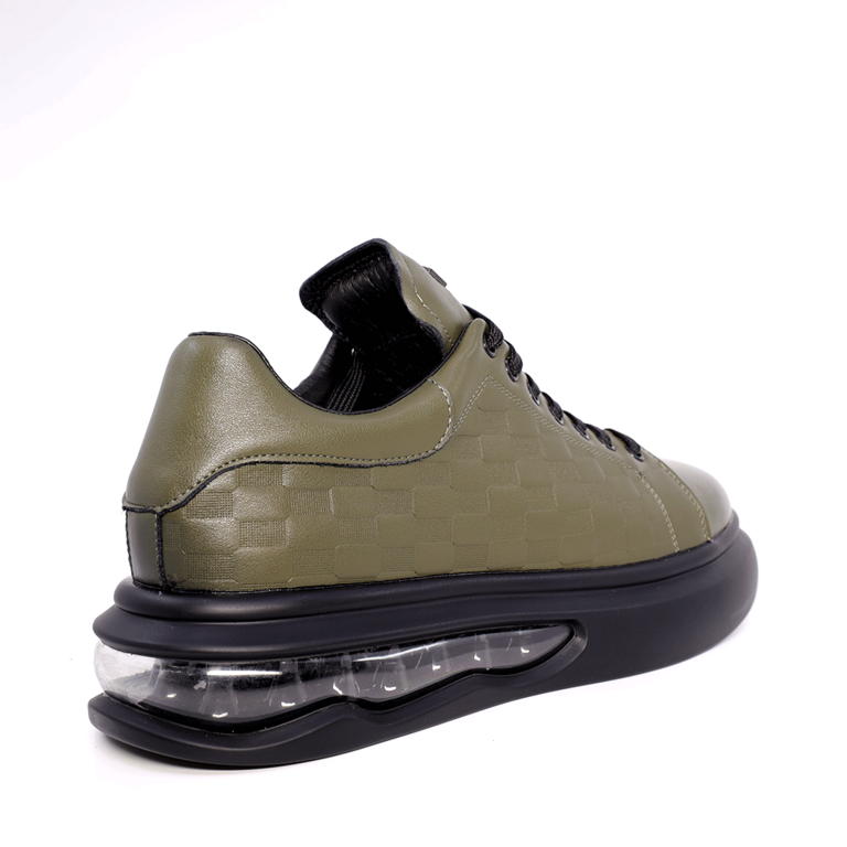 Sneakers bărbați Enzo Bertini verzi din piele naturală 3866BP411V