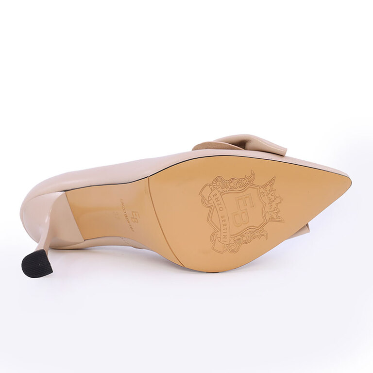 Pantofi stiletto femei Enzo Bertini bej din piele naturală 1127DP2258BE