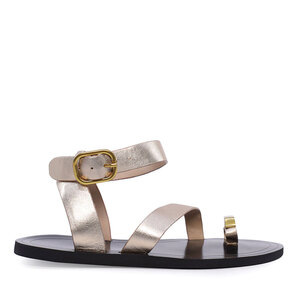 Sandale femei Enzo Bertini aurii din piele 1627DS1362AU
