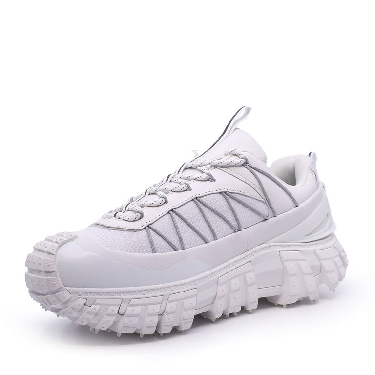 Sneakers bărbați Karl Lagerfeld K Trail albi din piele 2057BP53723A