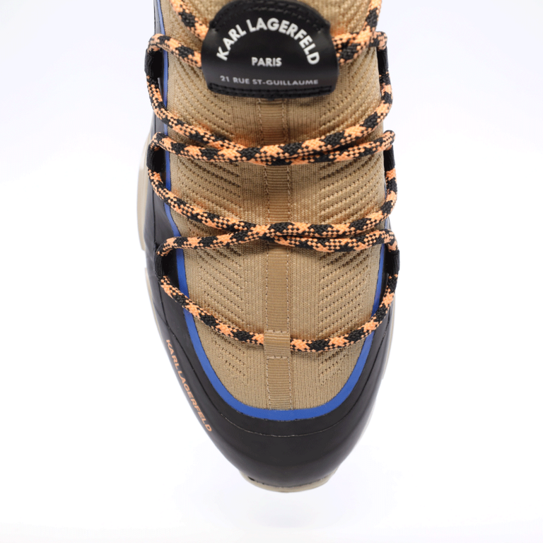Sneakers bărbați Karl Lagerfeld Verger bej din textil 2056BP51643BE