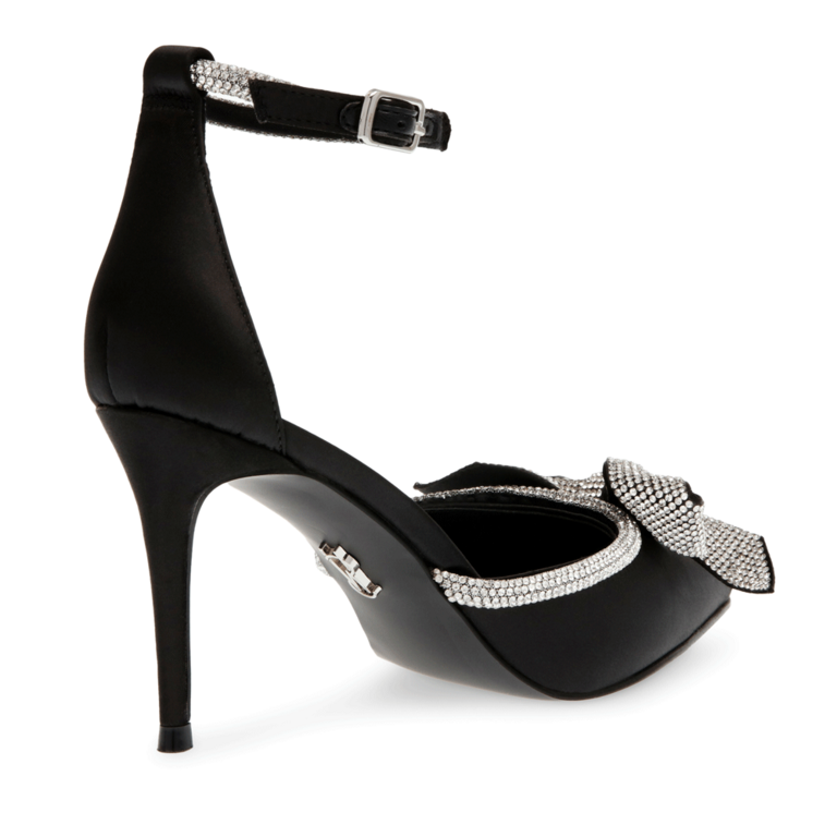 Pantofi tip stiletto femei Steve Madden LUMIERE negri cu aplicații din ștrasuri 1466DDLUMIEREN