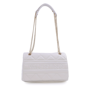 Poșetă satchel femei Valentino albă cu aspect matlasat 1957POSS51O05A
